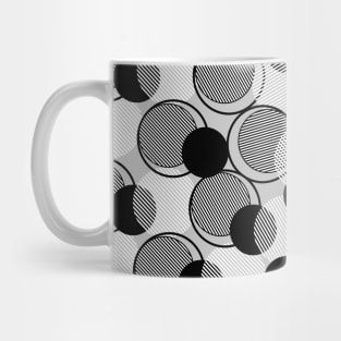 Black and White Circles Mug